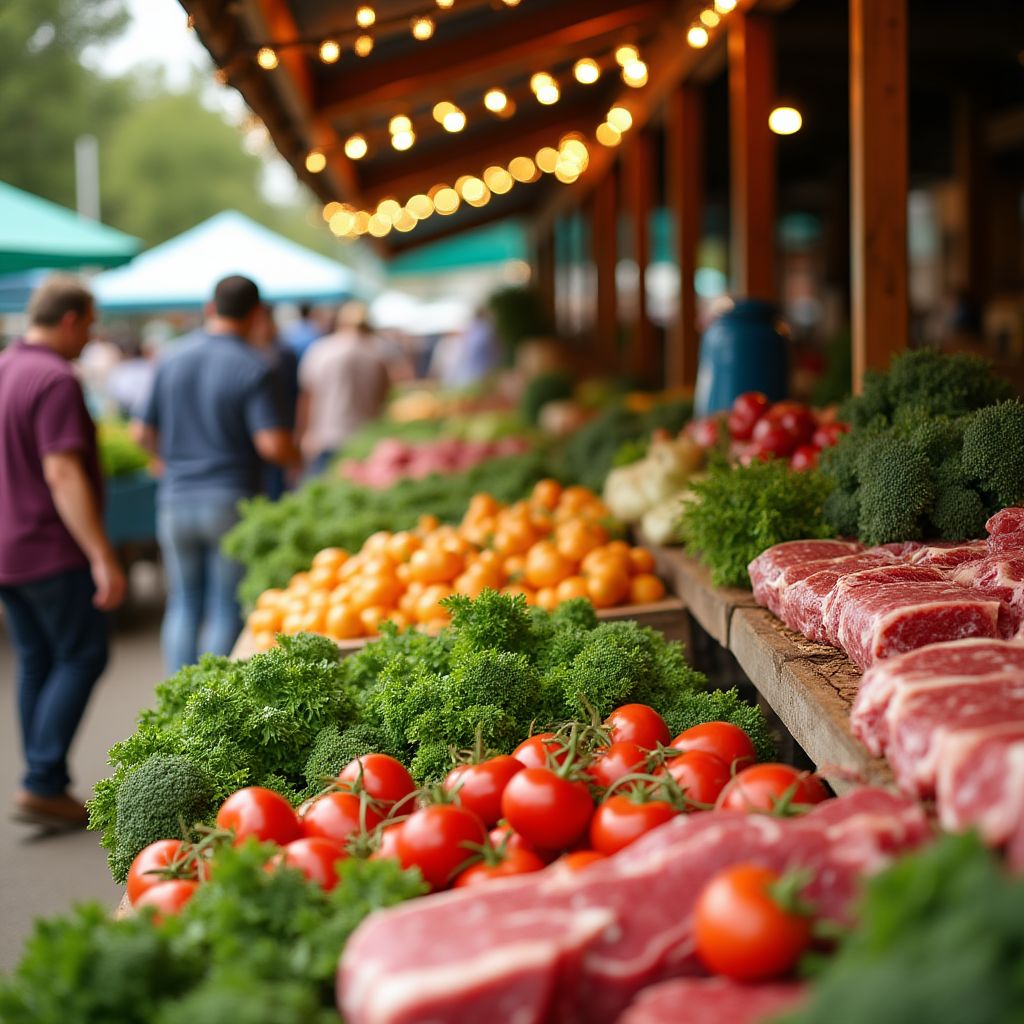 Local farmers market with Australian ingredients and suppliers